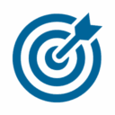 icon target blue